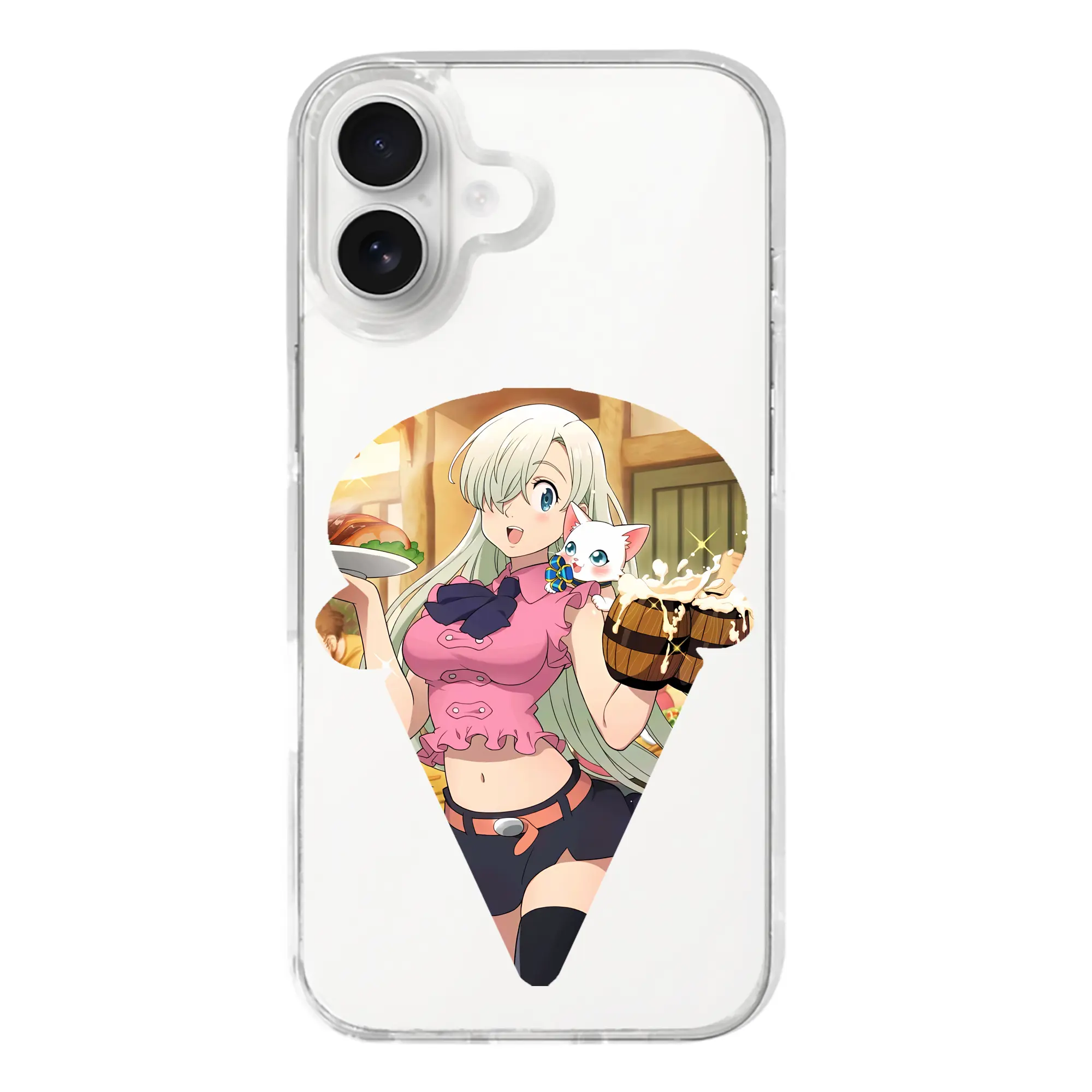 七つの大罪 グッズ エリザベス - iPhone 17シリーズ 透明スマホケース – 薄型・耐衝撃・精密フィット保護カバー